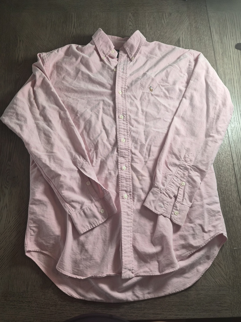 Ralph Lauren Men's Light Pink Button-Down Oxford Shirt